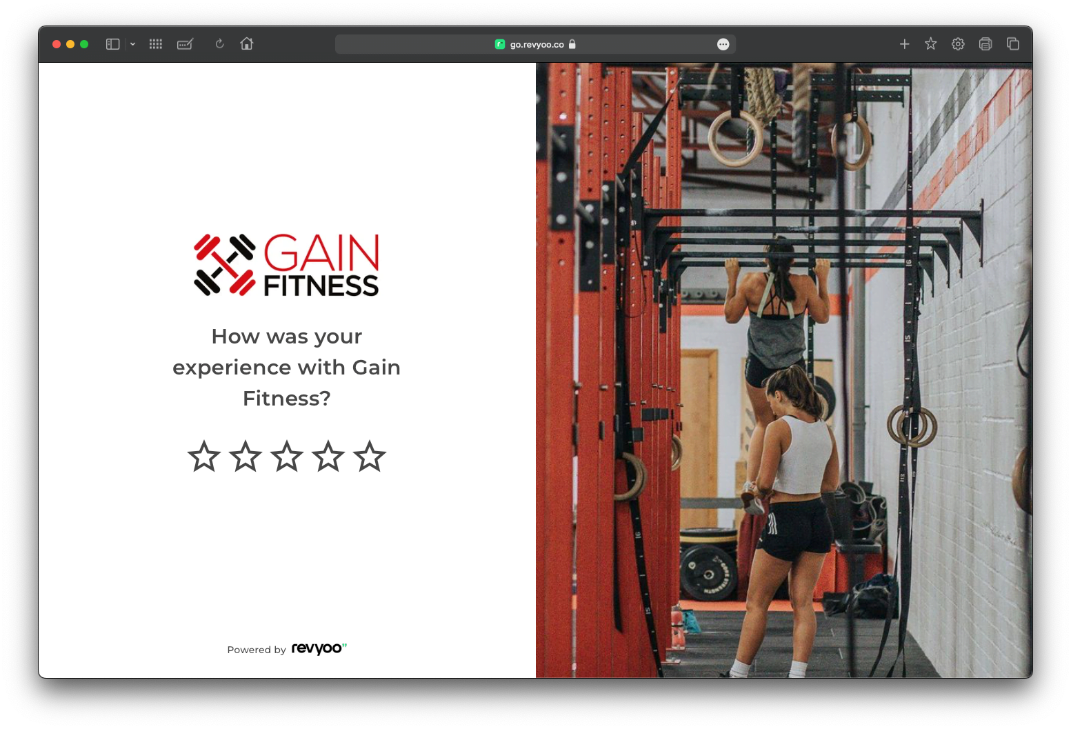 Review Landing page